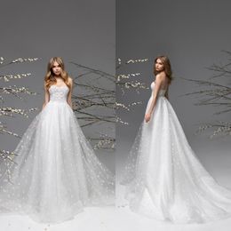 2021 Elegant Wedding Dresses with Jacket Sweetheart Lace Applique Bridal Gowns Custom Made Lace-up Back Sweep Train A-Line Wedding Dress