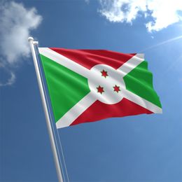 3x5ft 150x90cm Flag of Burundi High Quality Banners Advertising Digital Printed Polyester , Hanging Advertising , Free Shipping