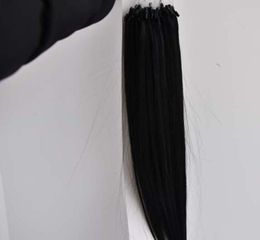 Micro Loop Ring Human Hair Extensions 100% Brazilian Straight Remy Human Hair Blonde Brown Black 1g/s,100s/lot