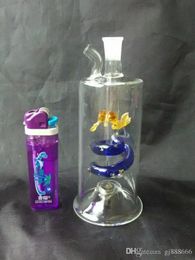 Color snake hookah glass bongs accessories   , Glass Smoking Pipes colorful mini multi-colors Hand Pipes Best Spoon glas