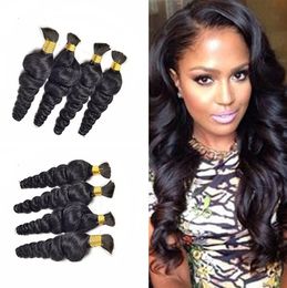 Loose Wave Bulk Hair Unprocessed Human Hair Bulks No Weft Micro mini Braiding