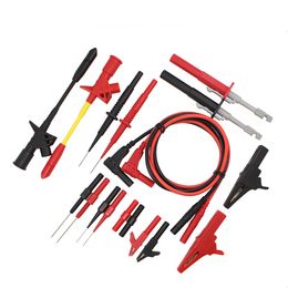 Freeshipping DMM09 9Pairs/Set Elektronische Specialiteiten Test Lead kit Automotive Test Probe Kit Universal Multimeter probe leads kit