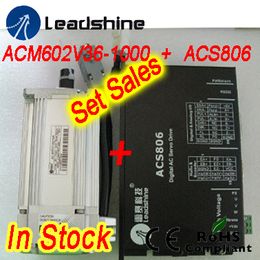 Set sales Leadshine ACM602V36-1000 200W Brushless AC Servo Motor and ACS806 servo drive with 20-80 VDC input ,18A current