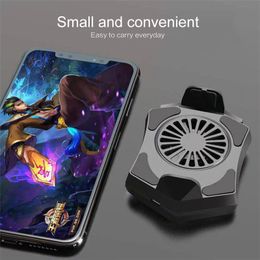 Mobile Phone Cooler Fan Holder Cooling Pad Gamepad Android Gaming Shooter Mute Radiator Controller Heat Sink Universal Port