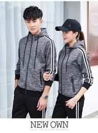 Lovers Cardigan Even Hat Twinset Autumn Fund Men And Women Comfortable Outdoors Leisure Time Bodybuilding Athletic Wear