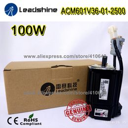 Genuine Leadshine ACM601V36 ACM601V36-01-2500 100W Brushless AC Servo Motor 2500 Line Encoder and 3000 RPM Speed Free Shipping