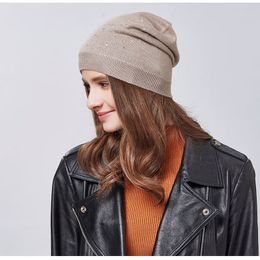Fashion- winter hat knitted wool beanies female fashion skullies casual outdoor ski caps thick warm hats for women