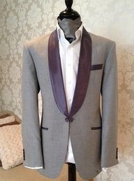 All Loved One Button Groomsmen Shawl Lapel Groom Tuxedos Men Suits Wedding/Prom/Dinner Best Man Blazer(Jacket+Pants+Tie) A672