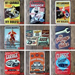 Metal Placas de lata do óleo de motor Texaco bar cartaz casa decoração parede arte fotos Garage Vintage Sign Cave Man Retro Signs 20x30cm LXL218Q