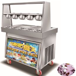 BEIJAMEI Thailand style fried /roll fry ice cream machine with flat table for fried ice cream commercial