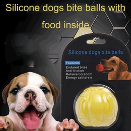 Puppy Cat Training Puzzle Toy Ball Educational Interactive Pet Dog Toys Dogs Bite Ball Toys Resistant Bite Dogs Leak Food Puzzle Ball DH0352