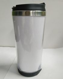 15oz Stainless Steel Storyboard Tumblers Inside Stainless Steel Outside Plastic Car Coffee Mug with Lid Travel Mug Bottle