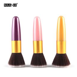 MAANGE Bullet Shape Liquid Foundation Brush Flat Perfecting Face Brush Premium Foundation Women Makeup Brush Cosmetic Tool