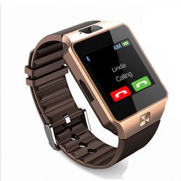 Orijinal DZ09 Akıllı İzle Bluetooth Giyilebilir Cihazlar Smartwatch iPhone Android Telefon İçin Kameralı Saat SIM TF Yuvası Akıllı Bilezik