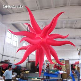 Personalised Hanging Inflatable Star Balloon 2m/3m Lighting Ceiling Decorative Alien With Led Light For Concert And Dancing Party Decoration