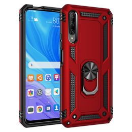 Phone Cases For Huawei P40 P20 P30 Nova Pro P Smart Honour 8S Y6 Y7 Y9 Mate 20X Military Anti-Drop Protection Magnetic Ring Kickstand Cover