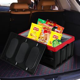 55l zusammenklappbare Plastikaufbewahrungsbox Durable stapelbare Faltgut-Kisten mit Deckel-Buch Snack Tragbare Outdoor-Reise