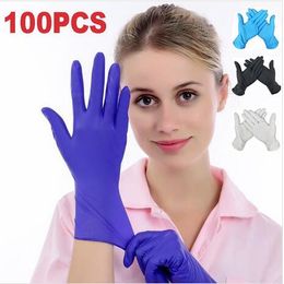 Disposable Gloves Nitrile Rubber Gloves Latex Home Food Laboratory Cleaning Rubber Gloves Elastic Protective Resistant Glove ZYQ566