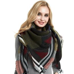 Wholesale-r scarf Jacquard geometric square shawl Colour super soft shawl luxury lady gift 130x130cm