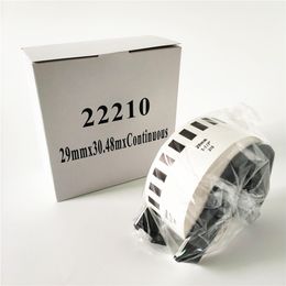 6 x Rolls Brother DK 22210 DK-22210 DK22210 DK2210 DK-2210 DK 2210 Compatible Continuous Labels 29mm x 30.48m with spool