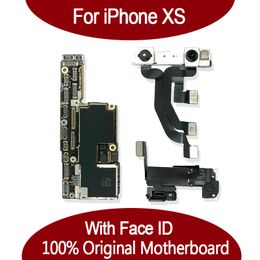 For iPhone Xs Max 100% Unlocked Original Motherboard With Face ID 64GB 256GB IOS Logic board With Full Chips Mainboard For Replace