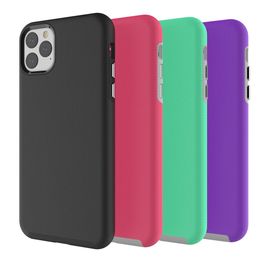 For Iphone 11 Case Non-slip Armour Phone Case Dual Layer Shockproof Hybrid Soft TPU Hard PC Protective Cover For Iphone 11 Pro Max