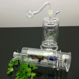 Classic Duckling Double-deck Separator Glass Mute Filtration Water Tobacco Bottle Great Pyrex Glass Oil Burner Pipe Thick oil rigs glass wa