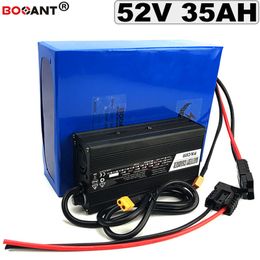 52v 35ah electric bike battery pack 18650 52v 40ah 50ah E-bike lithium ion battery for 1000w 1500w 2000w 3000w Motor +5A Charger