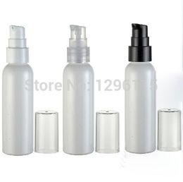 50pcs/lot wholesale 60ml White, transparent, brown roun empty bottle , lotion pump PET bottle