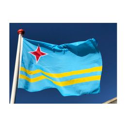 150x90cm 3x5 Aruba Flag Banner High Quality Hanging Advertising Digital Printed Polyester, Outdoor Indoor Usage, Drop shipping