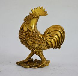 Manufacturers wholesale pure copper lucky chicken ornaments copper rooster zodiac chicken home office decoration crafts ornaments