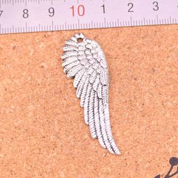 35pcs Charms angel wings Antique Silver Plated Pendants Making DIY Handmade Tibetan Silver Jewellery 51*17mm
