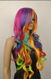 WIG shipping very pretty long color women's hair Wig wigs