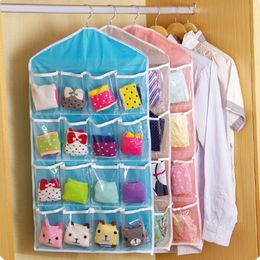 16 Pockets Hanging Closet Organiser Multifunction Underwear Sorting Storage Bag Door Wall Bag Organisation