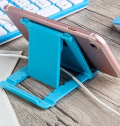 Mobile Phone Desk Stand Universal Phone Holder Tripod foldable Plastic Table Holder Stand for Mobile Phone Tablet PC 300Pcs