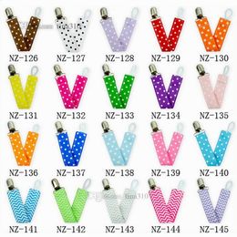 New Baby Pacifier Clips kids toddlers Cartoon dot Safety Accessory Baby Swings Baby Clips Pacifier Chain 4686