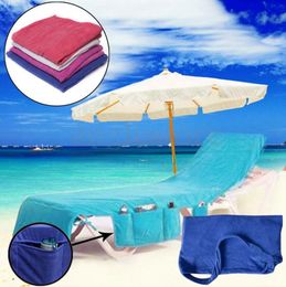 73*210cm Microfiber Sunbath Lounger Bed Lounger Mate Quick Drying Beach Towel Holiday Garden Beach Chair Cover Towels Blanket 50pcs OOA4702