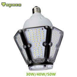 Topoch Industrial Light Bulb 120LM/W 30W 40W 50W LED UL CE Listed Screw Base CFL HID Replacement 100-277V for Canopy Bay Fixtures