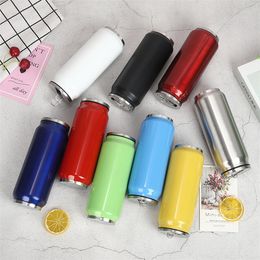 New Creative can style vacuum cup stainless steel water cup constant temperature portable coke vacuum cup T3I5476