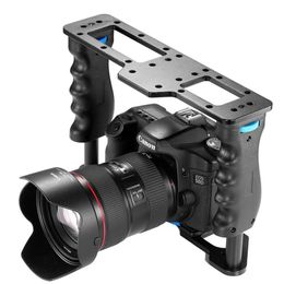 Freeshipping Aluminum Alloy Film Movie Making Camera Video Cage for Canon 5D/700D/600D/Nikon D7200/D7100/D7000/D5200/D5100/Sony A7/A7R