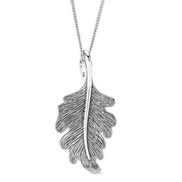 NEW 2019 100% 925 Sterling Silver Lucky Four-Leaf Clover Oak Leaf Necklace Pendant Clavicle Chain Fit DIY Original Women Jewelry six