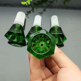 Green Diamond Glass Bubble Head Cigarette Accessories Wholesale Bongs Oil Burner Pipes Water Pipes Glass Pipe Oil Rigs Oil