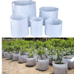 Non Woven Tree Fabric Pots Grow Bag Root Container Plant Pouch With hand planting flowers non woven bags Grows Flowerpot Plant bags