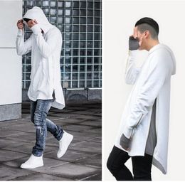 Herren-Kapuzenpullover, Street-Style, neu eingetroffene Herren-Kapuzenpullover und Sweatshirts mit langen Ärmeln und Taschen und seitlichen Reißverschlüssen