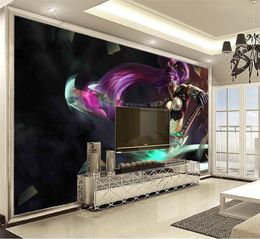 Wholesale Photo Wallpaper Space Home Decor Custom Sexy Mask Girl Interior HD Damp Wall paper