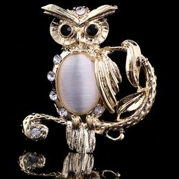 new arrival animal brooch Jewellery high grade pin big Opal OWL fashion brooch for women