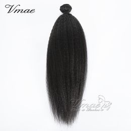 Brazilian kinky Human Hair Weave Unprocessed Virgin kinky Straight Hair Weave Coarse kinky Straight Hair Bundles 3pcs Lot Free Shipping