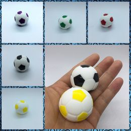 New Colorful Holder Silicone Box Seal Jar Football Shape Case Storage Container Portable For Smoking Herb Pill Wax Oil Vaporizer Tool DHL