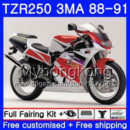 Kit For YAMAHA TZR250RR stock red white TZR-250 TZR 250 88 89 90 91 Body 244HM.48 TZR250 RS RR YPVS 3MA TZR250 1988 1989 1990 1991 Fairing