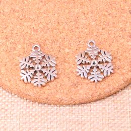 46pcs Charms snowflake snow 20*23mm Antique Making pendant fit,Vintage Tibetan Silver,DIY Handmade Jewellery